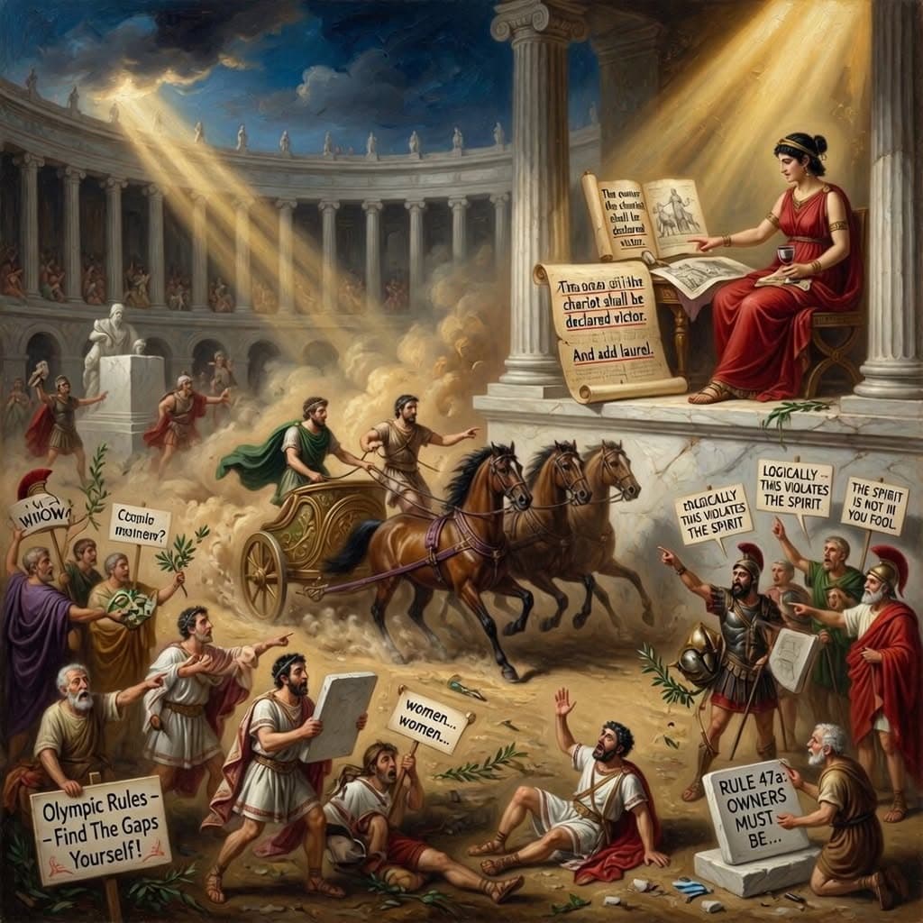 Illustration accompanying Cynisca of Sparta: Reading the Olympic Rulebook