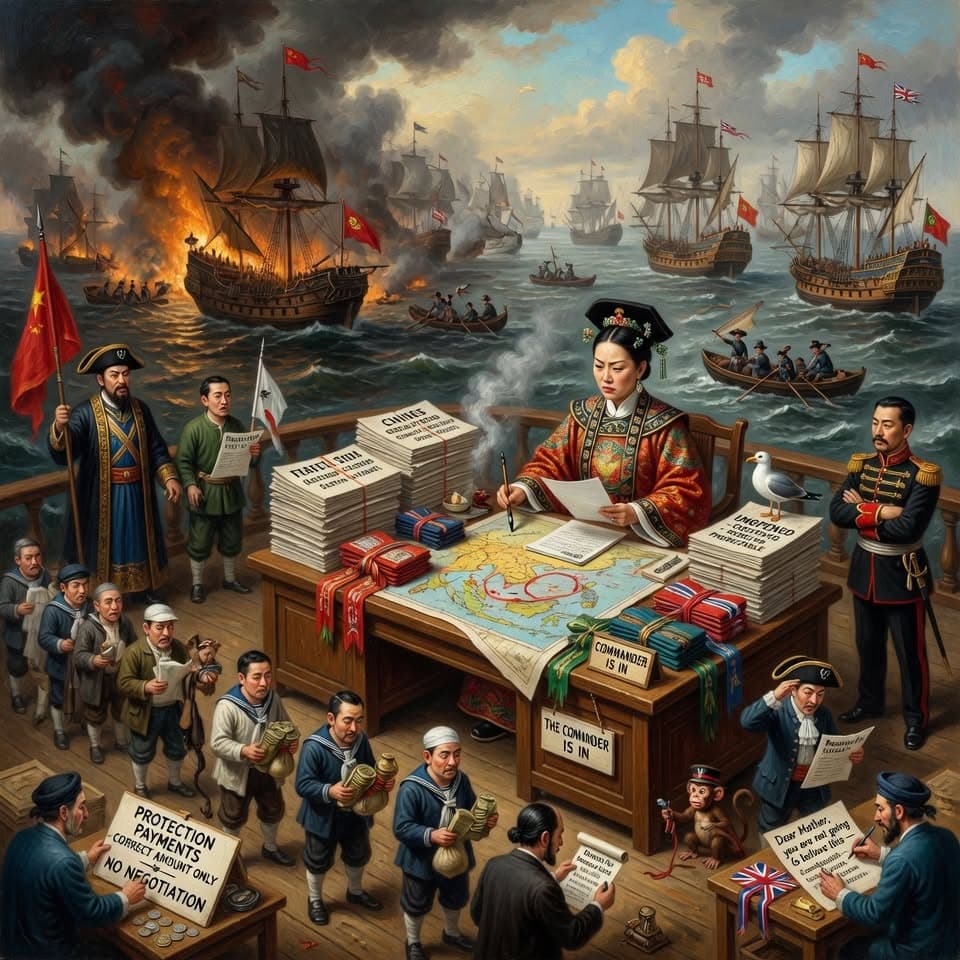 Illustration accompanying Ching Shih: The Pirate Empire She Retired From