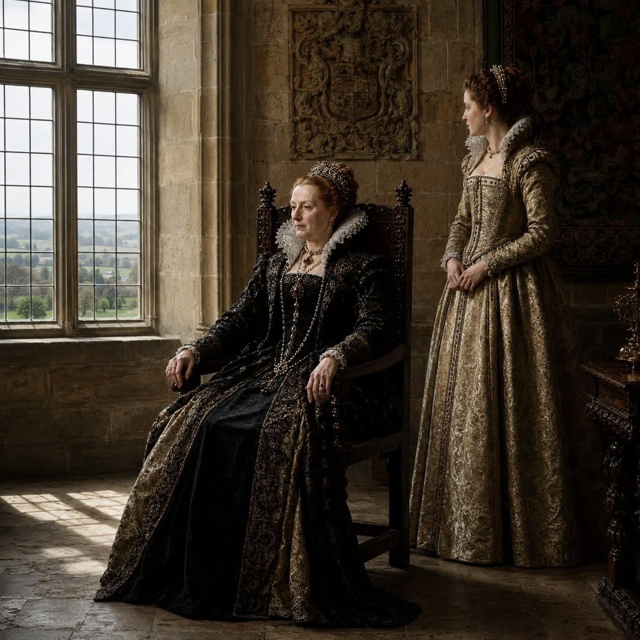 Illustration accompanying Bess of Hardwick: Four Husbands, Four Great Houses, and Arbella