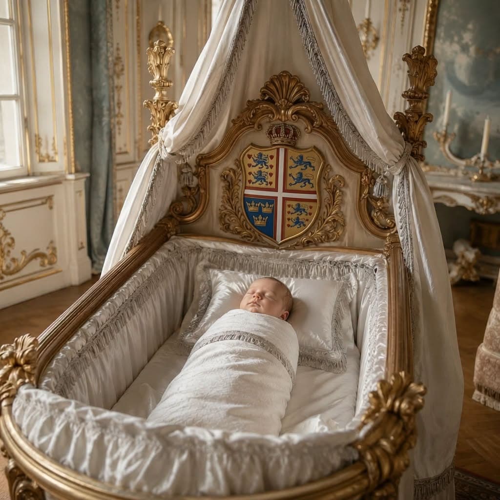 Illustration accompanying Sophia Magdalena: The Danish Princess Betrothed at Five to Sweden's Crown Prince Gustav