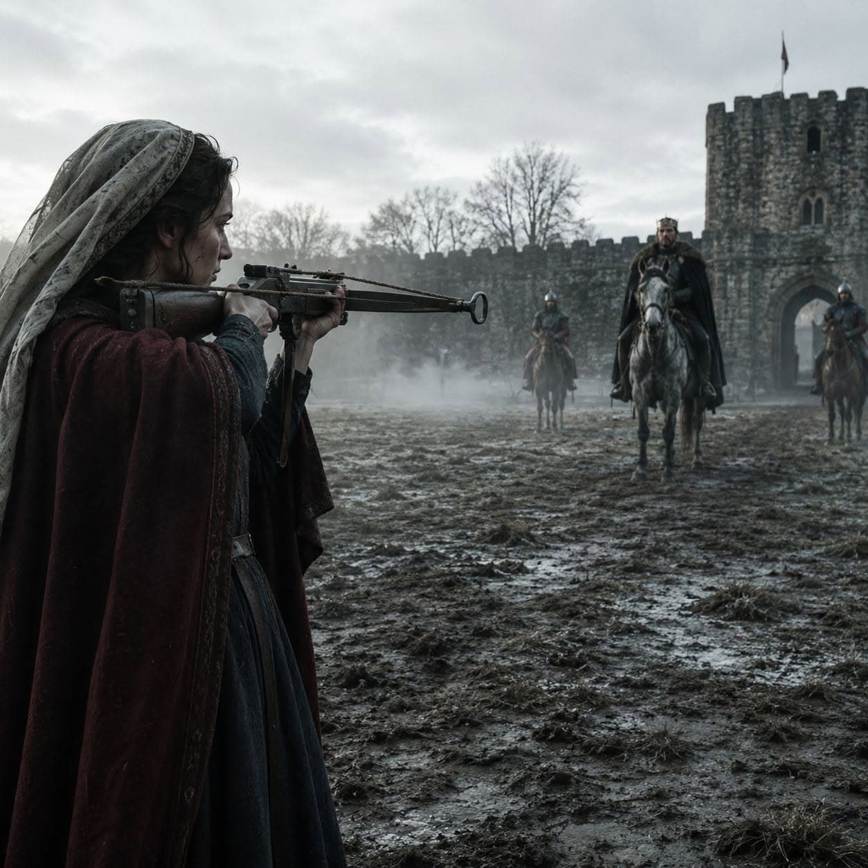 Illustration accompanying Juliane de Fontevrault: The Daughter Who Aimed a Crossbow at Henry I, 1119