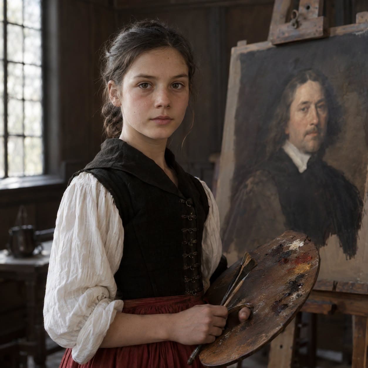 Illustration accompanying Anna Waser: The Twelve-Year-Old Who Painted Her Teacher