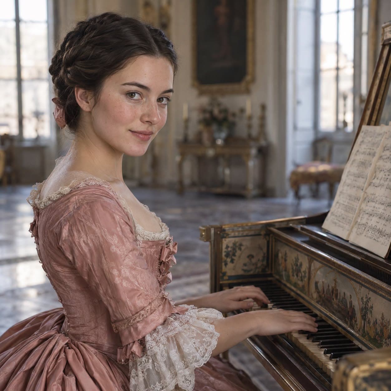 Illustration accompanying Maria Teresa Agnesi: Answering the Guests in Music