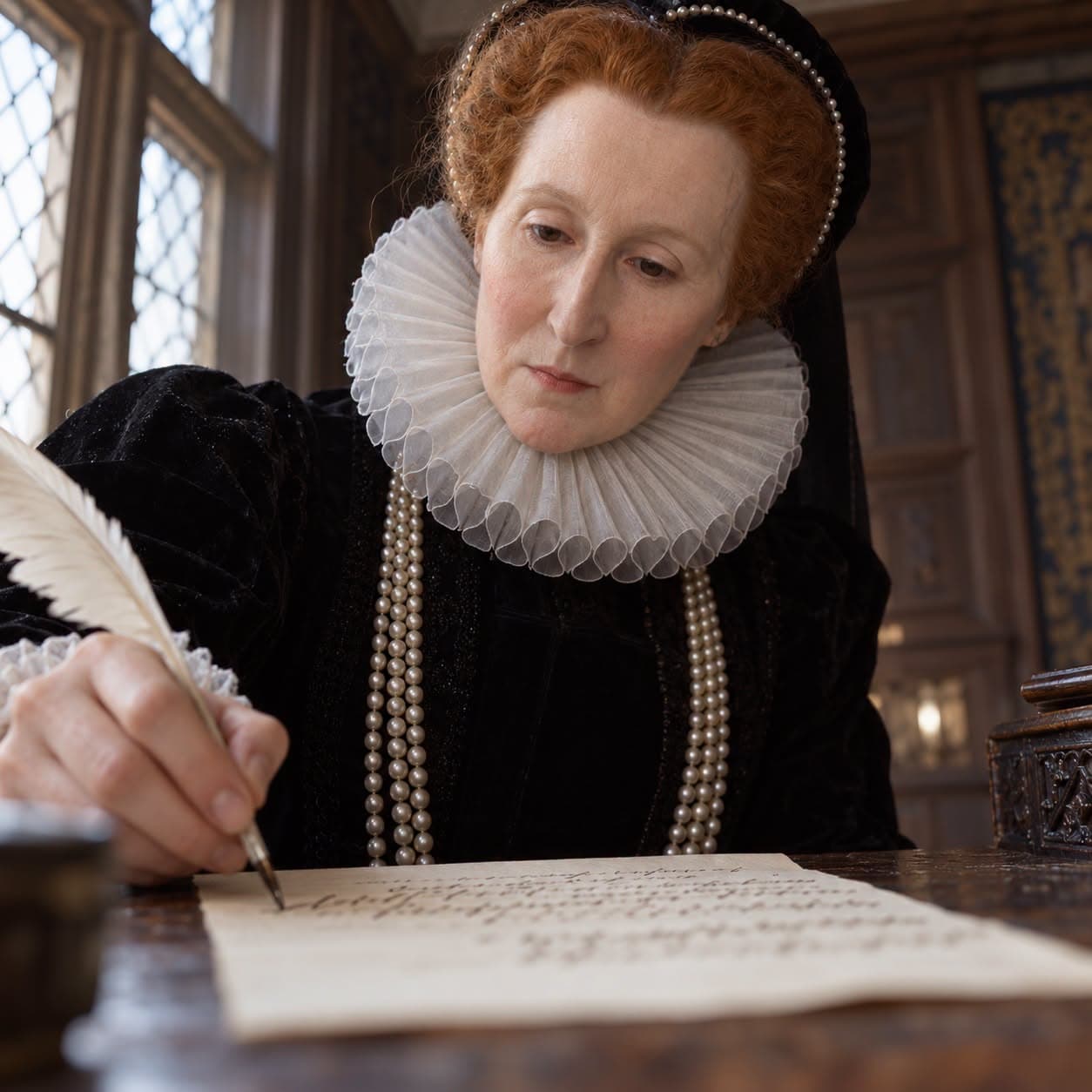 Illustration accompanying Bess of Hardwick: "Your Faithful Wife Most Sorrowful"