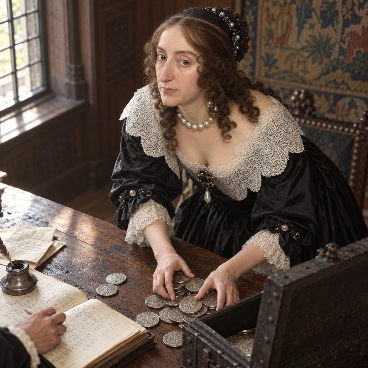 Illustration accompanying Elizabeth Stuart: The Peace That Sent Her Son Home