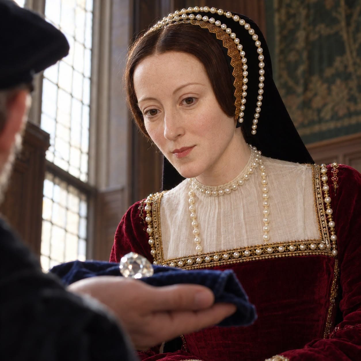 Illustration accompanying Anne Boleyn at Calais: A Diamond from the King of France
